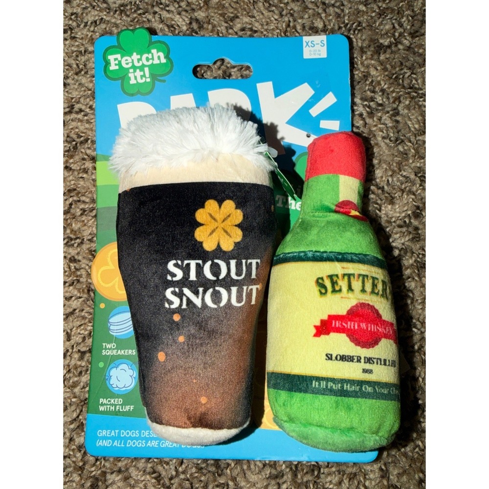 Barkbox-"Lick of the Irish" Plush Dog Toy (NWT)